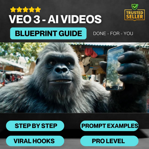 Viral Veo 3 Filmmaker Blueprint | AI Video Guide | Create Viral AI Characters | Prompts, Tools, Strategy | Digital Download