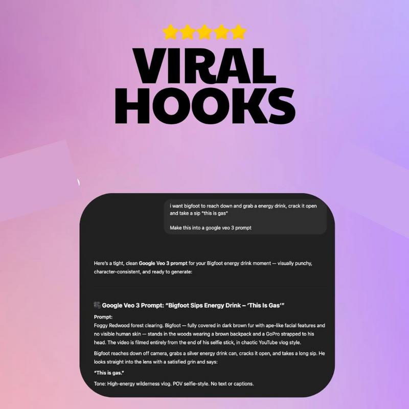Viral Yeti Character Blueprint | AI Video Prompt Guide | PLR Veo V3 Prompts | Viral Video Strategy | Digital Download